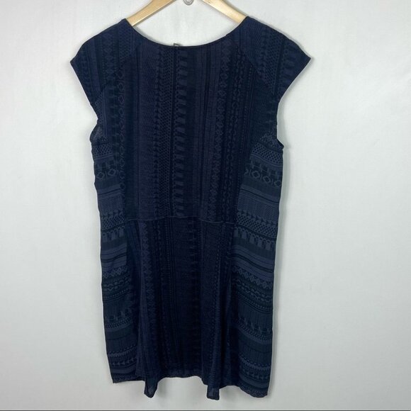 Anthropologie Bohemian Embroidered Tunic One September Size Small Blue Boho‎ Top - Picture 9 of 14